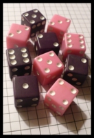 Dice : Dice - 6D Pipped - Pink and Purple mixed set - Ebay Nov 2011